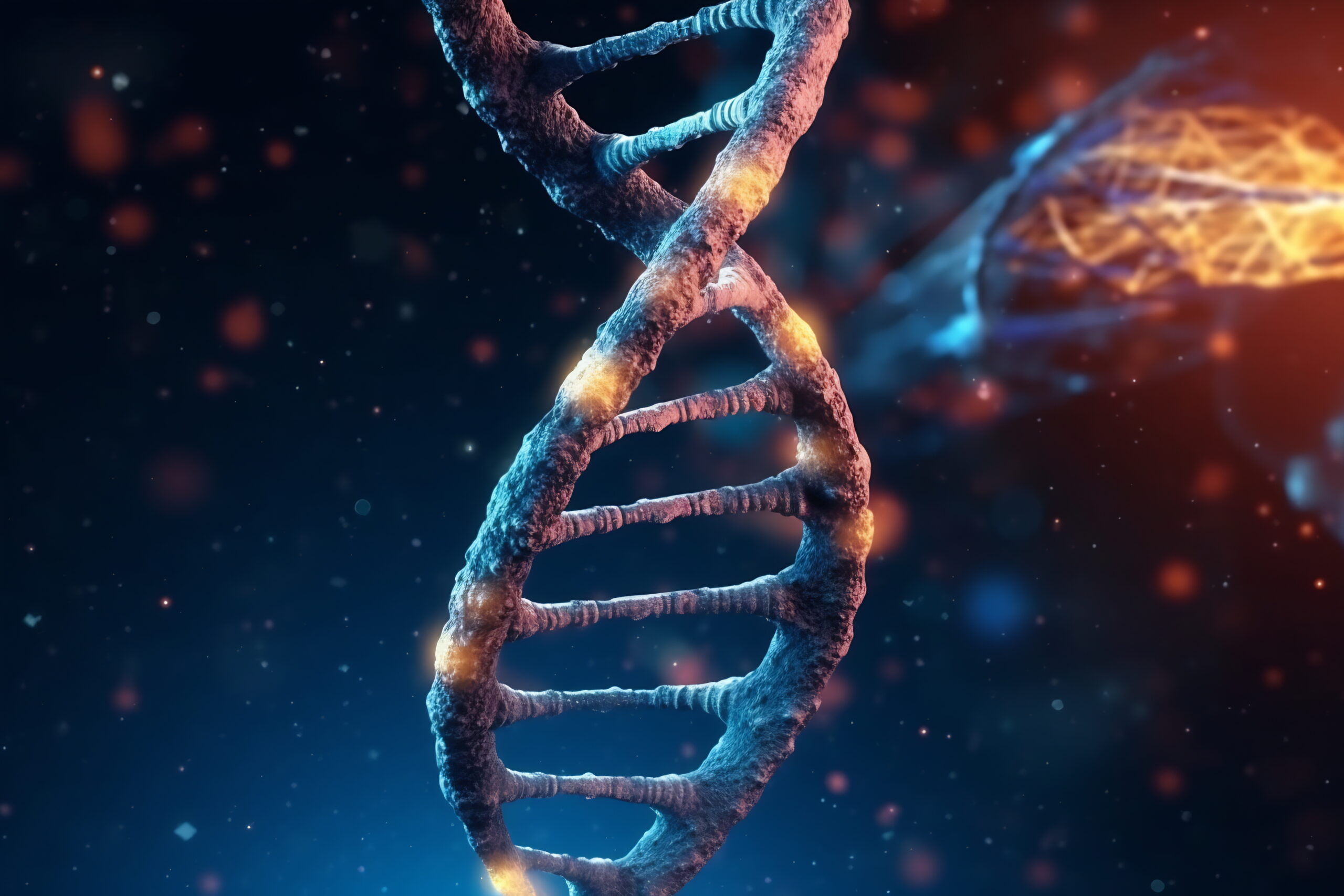 Science Biotechnology DNA illustration and abstract illustration