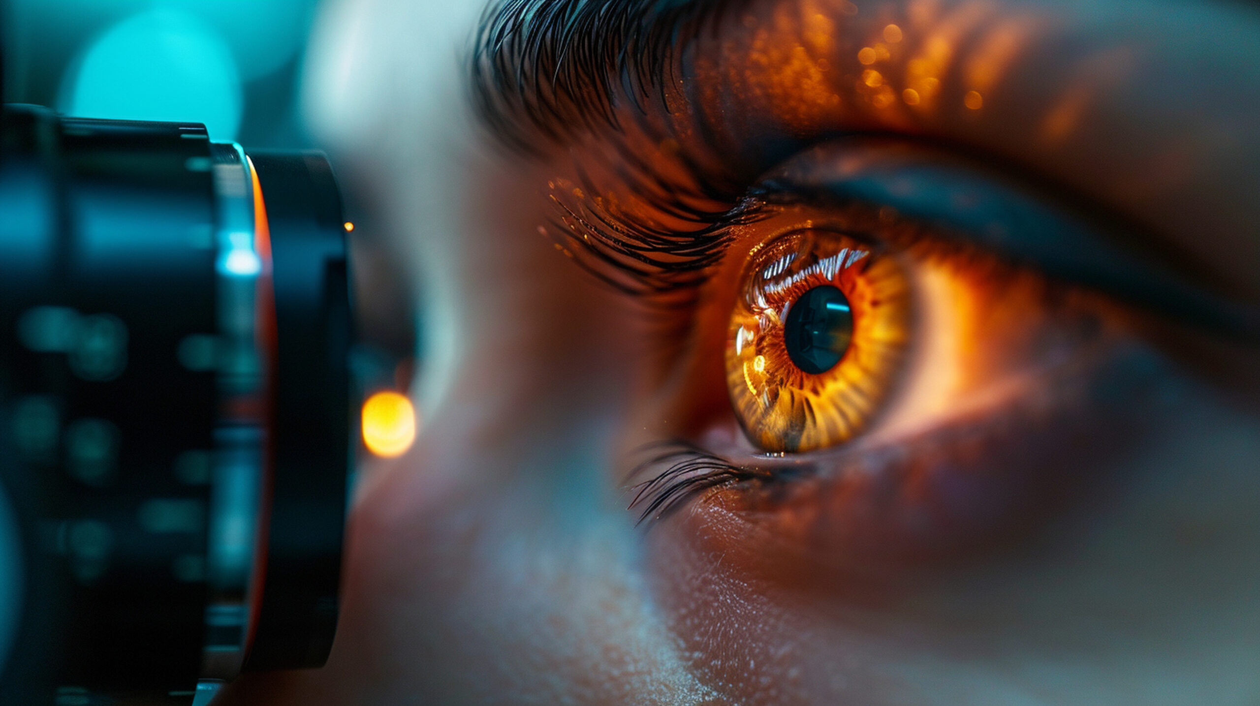 Glaucoma Testing Procedure:  A patient undergoing a glaucoma testing procedure, emphasizing the importance of early detection and monitoring